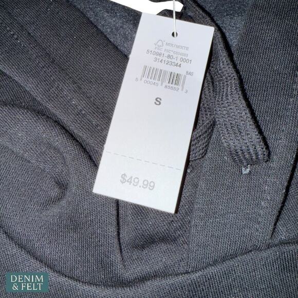 Gap Relaxed Logo Hoodie Black Moonless Night Pullover Sweatshirt S & M NEW/NWT!! - Picture 9 of 11